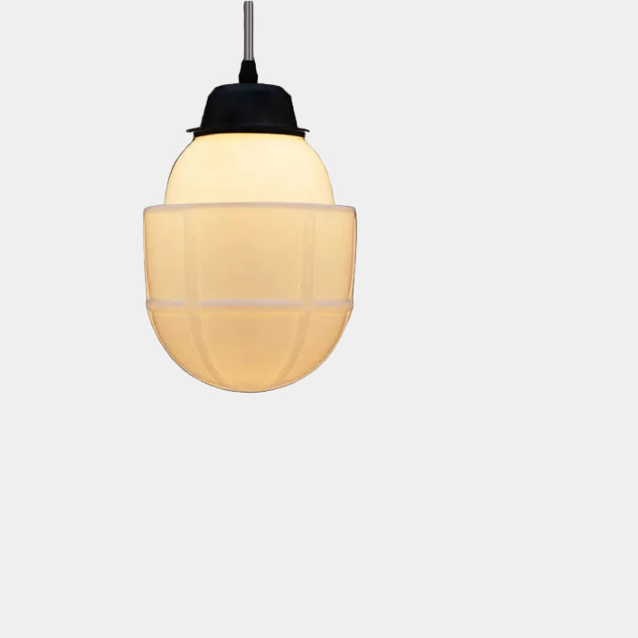 Lampe Suspendue en Verre Mat – Luminaire Suspendu Géométrique pour Salle à Manger et Salon, Éclairage Doux et Élégant 12