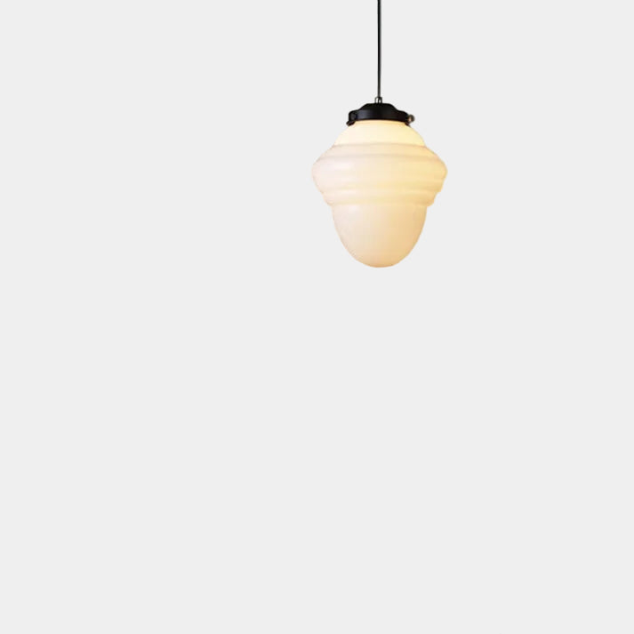 Lampe Suspendue en Verre Mat – Luminaire Suspendu Géométrique pour Salle à Manger et Salon, Éclairage Doux et Élégant 6