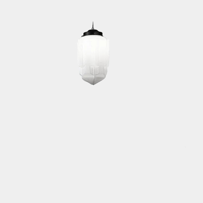 Lampe Suspendue en Verre Mat – Luminaire Suspendu Géométrique pour Salle à Manger et Salon, Éclairage Doux et Élégant 7
