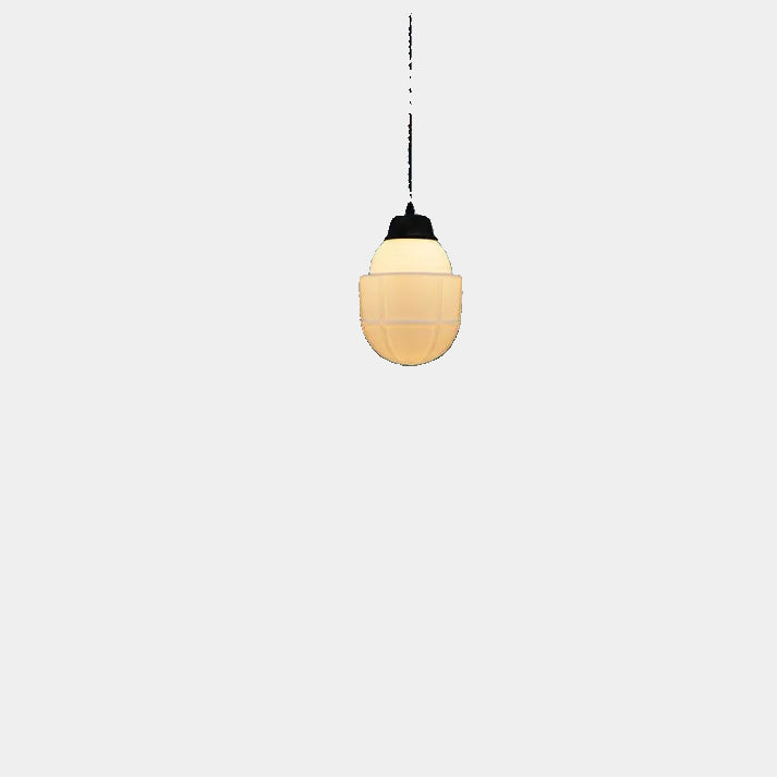Lampe Suspendue en Verre Mat – Luminaire Suspendu Géométrique pour Salle à Manger et Salon, Éclairage Doux et Élégant 8