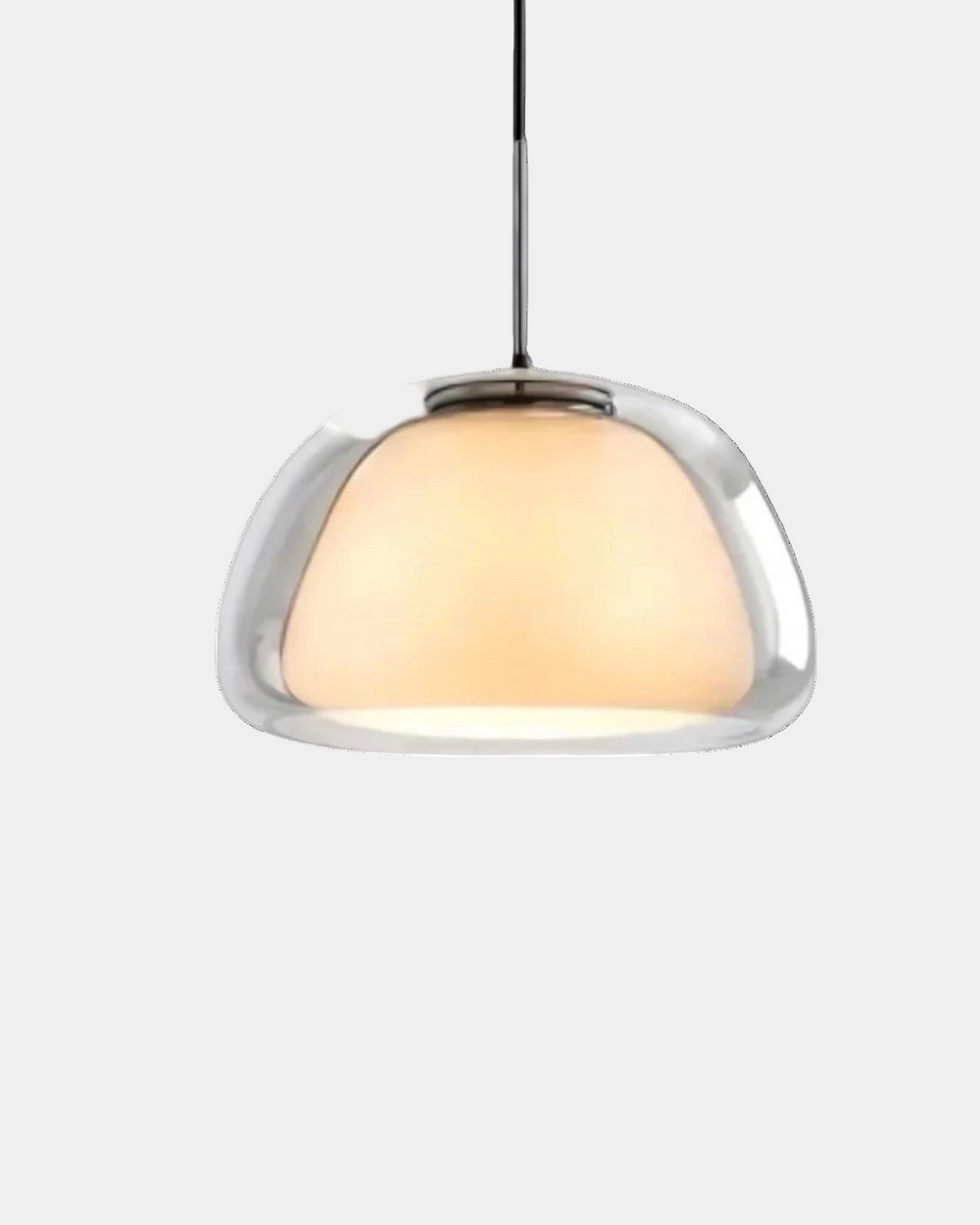 Lampe Suspendue en Verre Mat et Transparent – Luminaire Suspendu Élégant pour Intérieurs Modernes 1