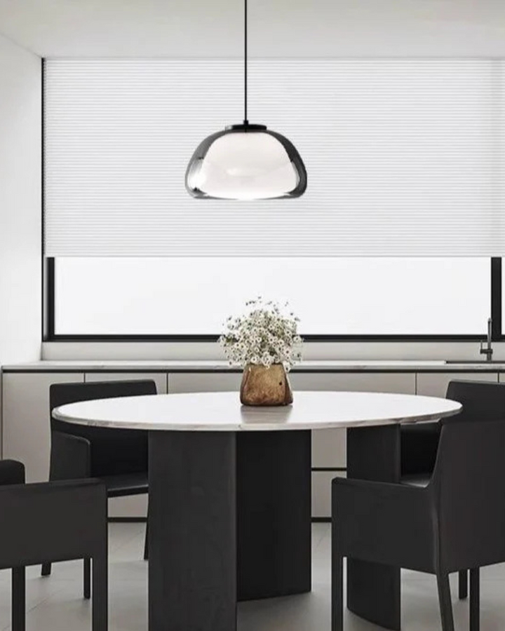 Lampe Suspendue en Verre Mat et Transparent – Luminaire Suspendu Élégant pour Intérieurs Modernes 3
