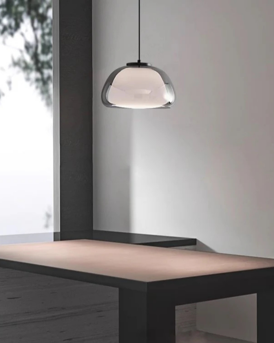 Lampe Suspendue en Verre Mat et Transparent – Luminaire Suspendu Élégant pour Intérieurs Modernes 5