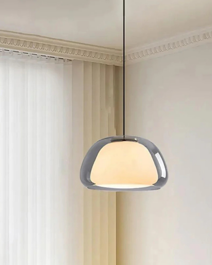 Lampe Suspendue en Verre Mat et Transparent – Luminaire Suspendu Élégant pour Intérieurs Modernes 6