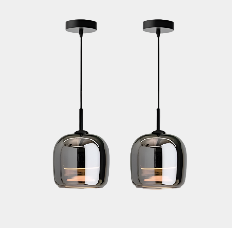 Lampe Suspendue en Verre Noir Scandinave – Luminaire Suspendu Élégant pour Salle à Manger et Intérieurs Modernes 10