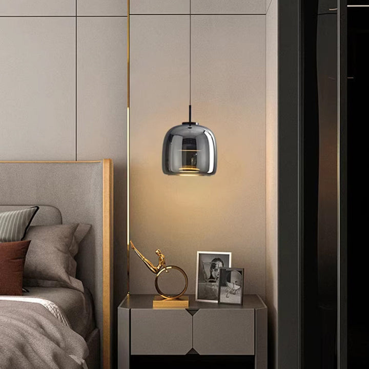 Lampe Suspendue en Verre Noir Scandinave – Luminaire Suspendu Élégant pour Salle à Manger et Intérieurs Modernes 8