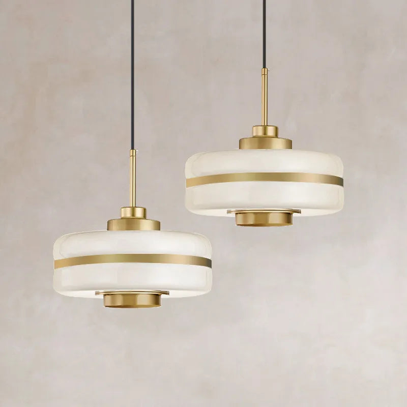 Lampe Suspendue en Verre Scandinave - Luminaire Suspendu Minimaliste pour Salle à Manger et Intérieur Moderne 1