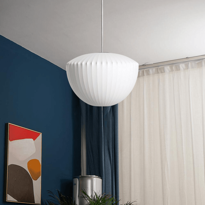 Lampe Suspendue en Verre et Bois – Éclairage Minimaliste pour Intérieurs Modernes et Contemporains 1