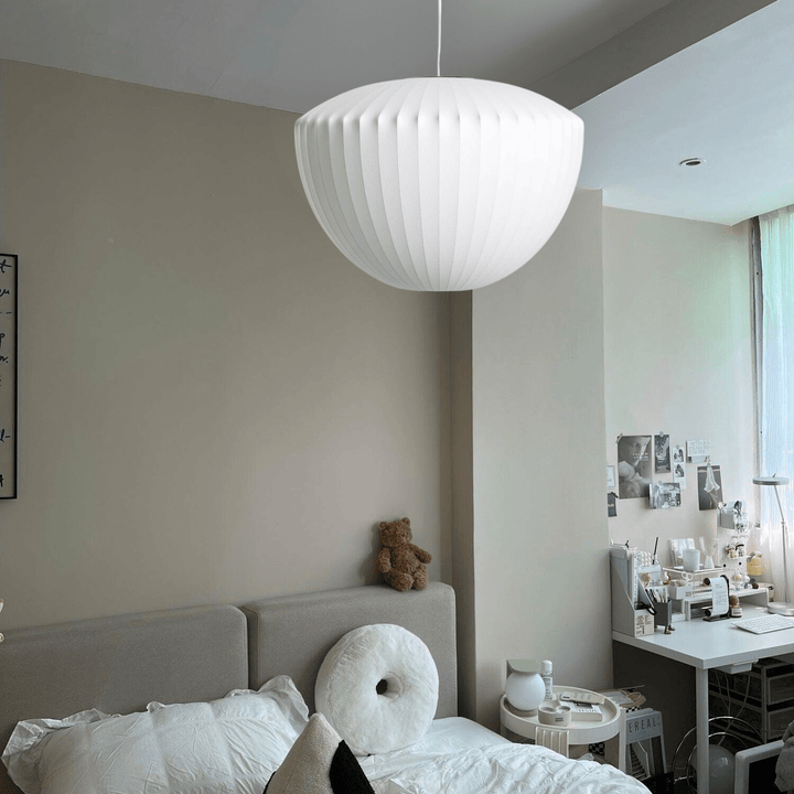 Lampe Suspendue en Verre et Bois – Éclairage Minimaliste pour Intérieurs Modernes et Contemporains 2