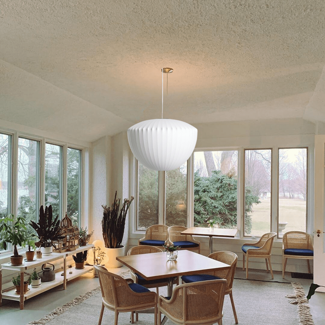 Lampe Suspendue en Verre et Bois – Éclairage Minimaliste pour Intérieurs Modernes et Contemporains 5