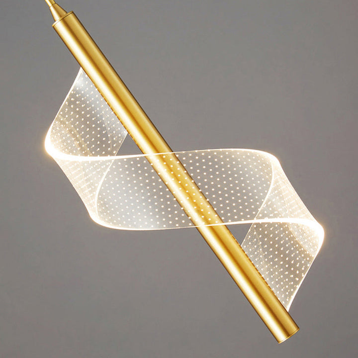 Lampe à LED Suspendue Minimaliste Énergétiquement Efficace - Luminaire Noir et Or avec Hauteur Réglable 6