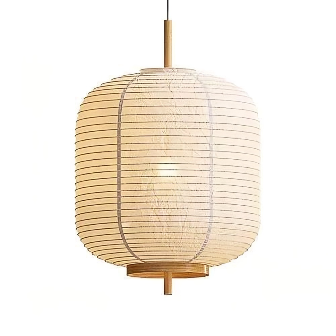 Lampe à Suspension Japonaise en Papier de Riz – Éclairage Minimaliste Réglable avec Lumière Chaude 0