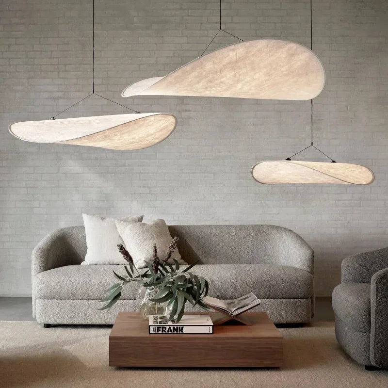 Lampe d'Ambiance Élégante en Tissu pour Salon - Lumière Douce et Chaleureuse, Design Moderne, 40-80 cm 2