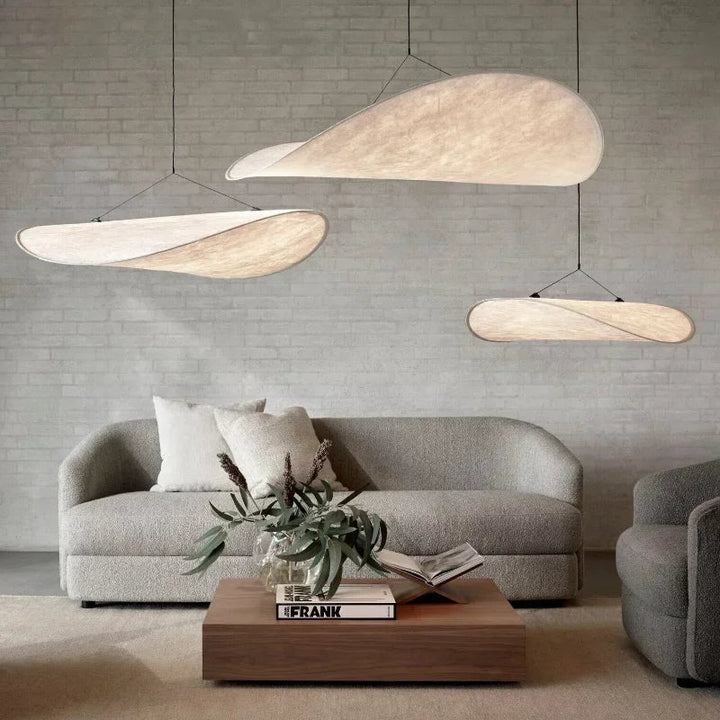 Lampe d'Ambiance Élégante en Tissu pour Salon - Lumière Douce et Chaleureuse, Design Moderne, 40-80 cm 2