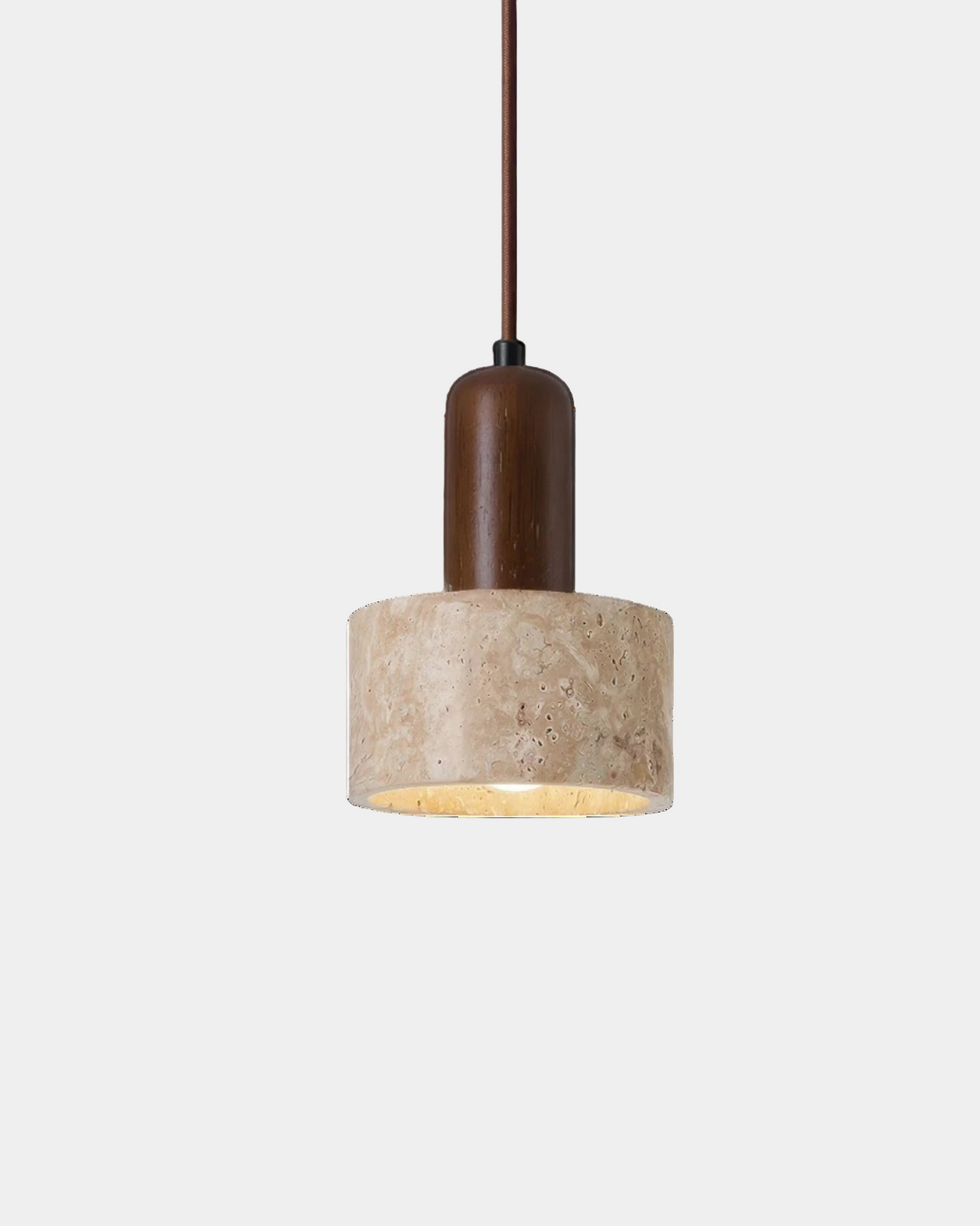 Lampe d'Ambiance en Pierre Naturelle et Bois – Lumière d'Ambiance pour Salon Compacte et Élégante 0