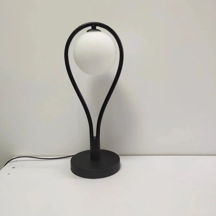 Lampe de Chevet Design Art Déco en Verre avec Lumière Douce – Lampe Moderne pour Chambre à Coucher 0