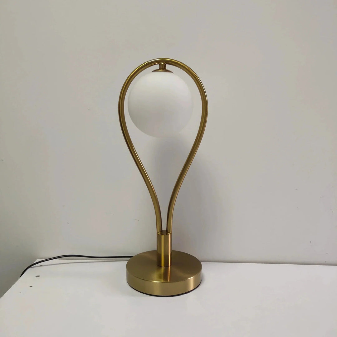 Lampe de Chevet Design Art Déco en Verre avec Lumière Douce – Lampe Moderne pour Chambre à Coucher 3