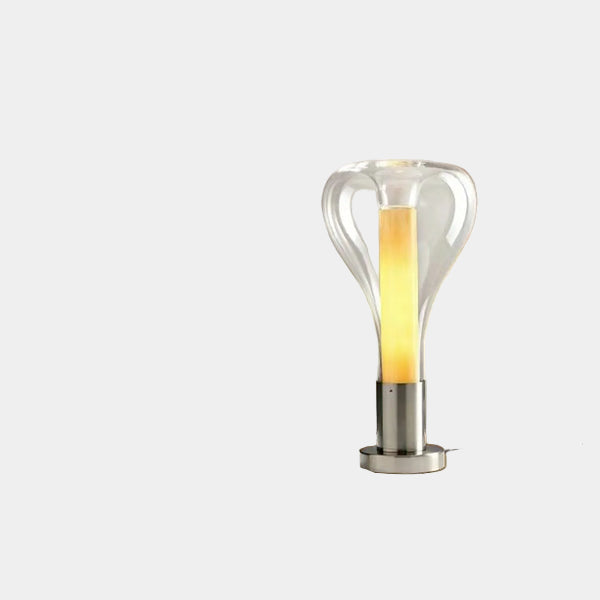 Lampe de Table Artistique Apaisante avec Éclairage Ambiant en Verre - Design Unique et Relaxant 0