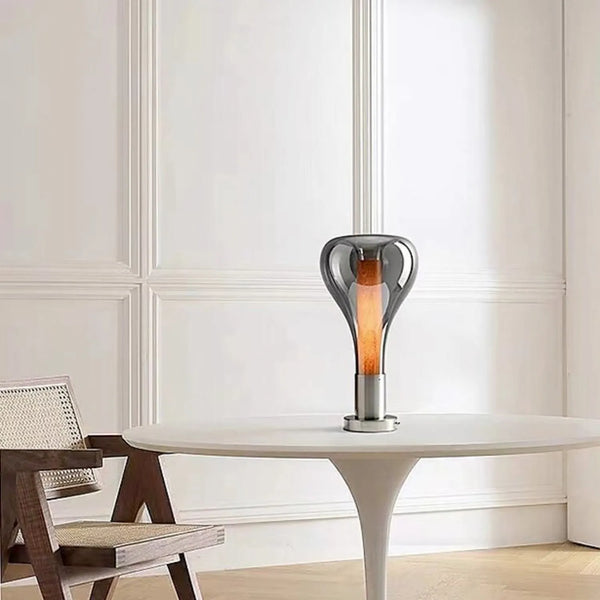 Lampe de Table Artistique Apaisante avec Éclairage Ambiant en Verre - Design Unique et Relaxant 1