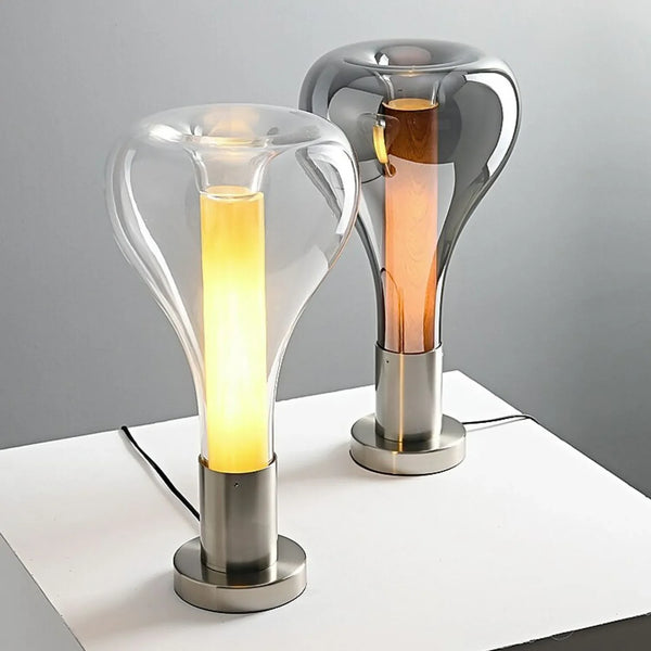 Lampe de Table Artistique Apaisante avec Éclairage Ambiant en Verre - Design Unique et Relaxant 2