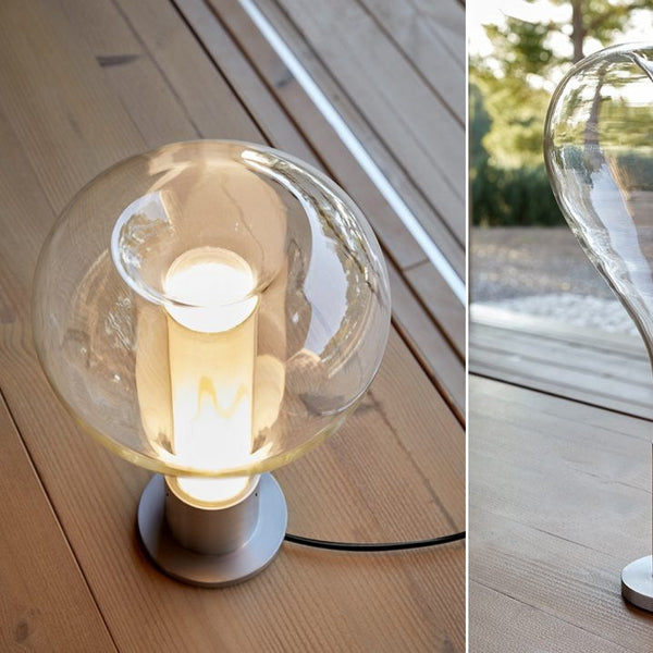 Lampe de Table Artistique Apaisante avec Éclairage Ambiant en Verre - Design Unique et Relaxant 4