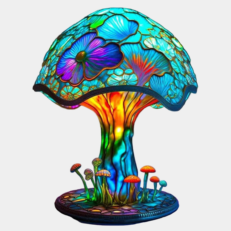 Lampe de Table Champignon Écologique – Éclairage Ambiant en Plastique pour Intérieur Moderne, 20,3 cm 0