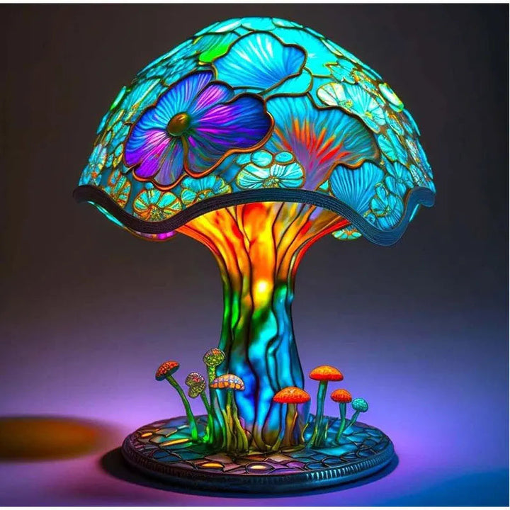 Lampe de Table Champignon Écologique – Éclairage Ambiant en Plastique pour Intérieur Moderne, 20,3 cm 1