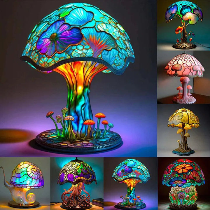 Lampe de Table Champignon Écologique – Éclairage Ambiant en Plastique pour Intérieur Moderne, 20,3 cm 2