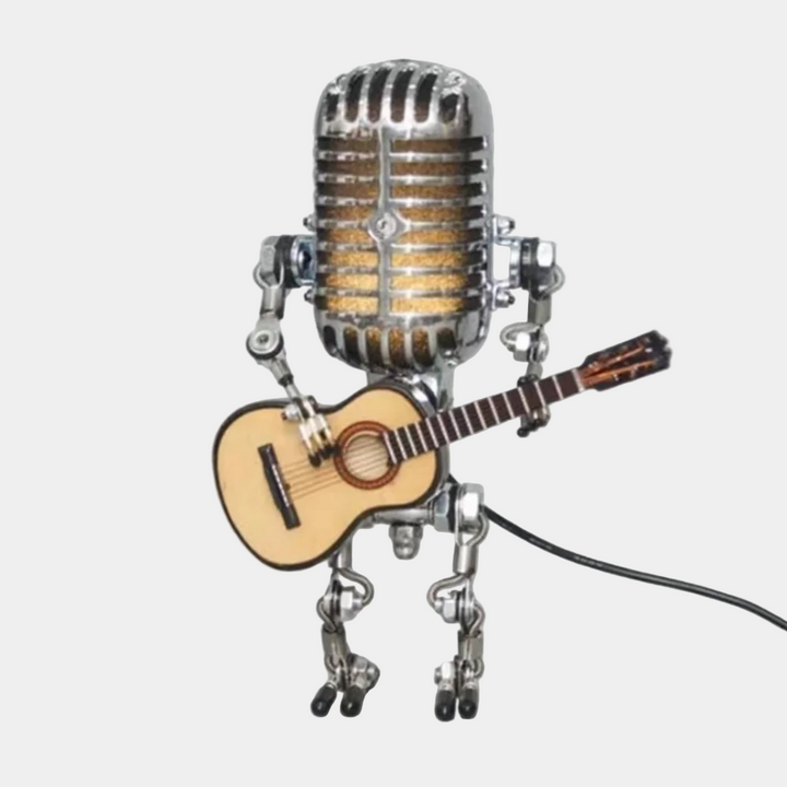 Lampe de Table Design Robot avec Guitare – Éclairage Moderne Multicolore pour Intérieurs Créatifs, 30 cm de Haut 7