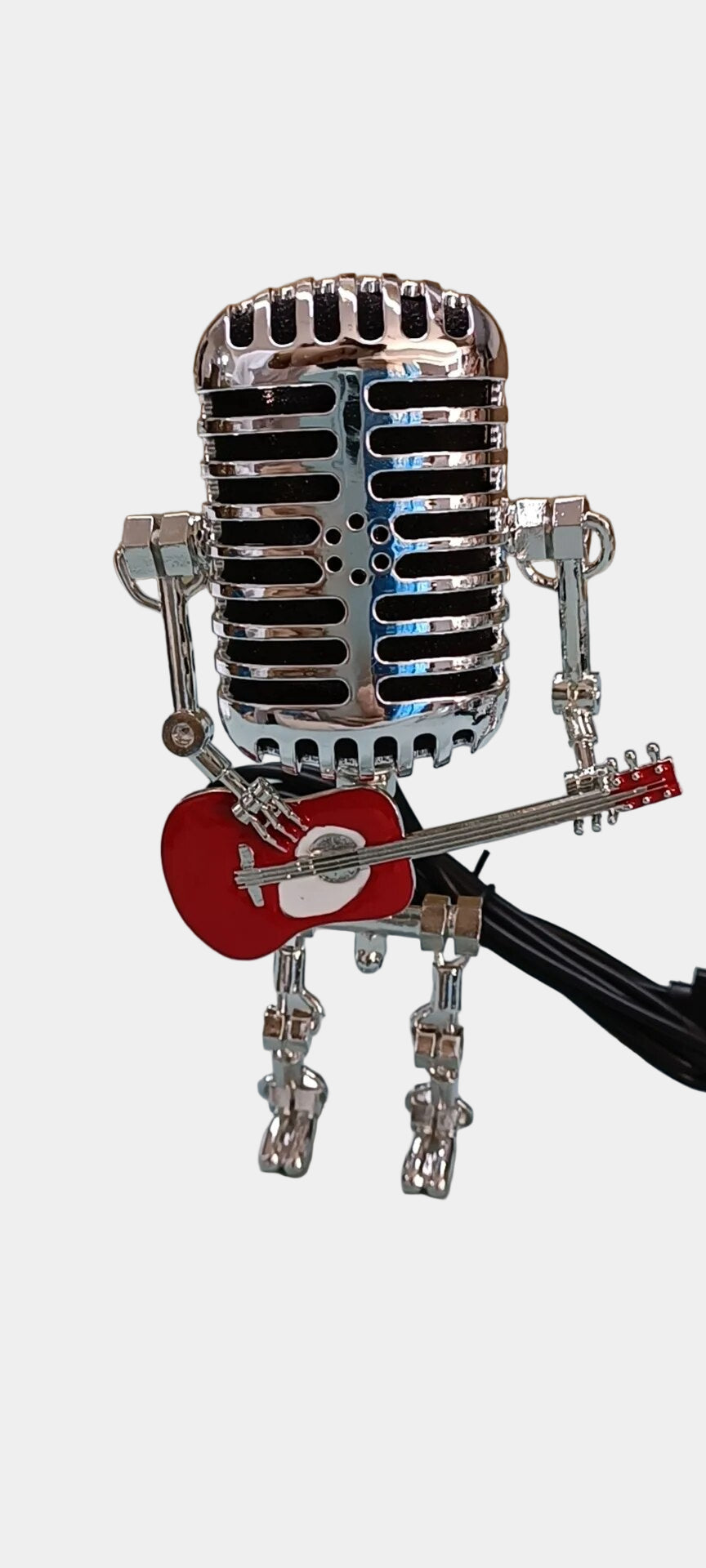 Lampe de Table Design Robot avec Guitare – Éclairage Moderne Multicolore pour Intérieurs Créatifs, 30 cm de Haut 8