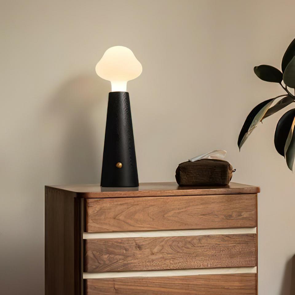Lampe de Table Élégante en Bois avec Éclairage Doux – Idéale pour Chambre et Bureau, 14 cm x 42 cm 7