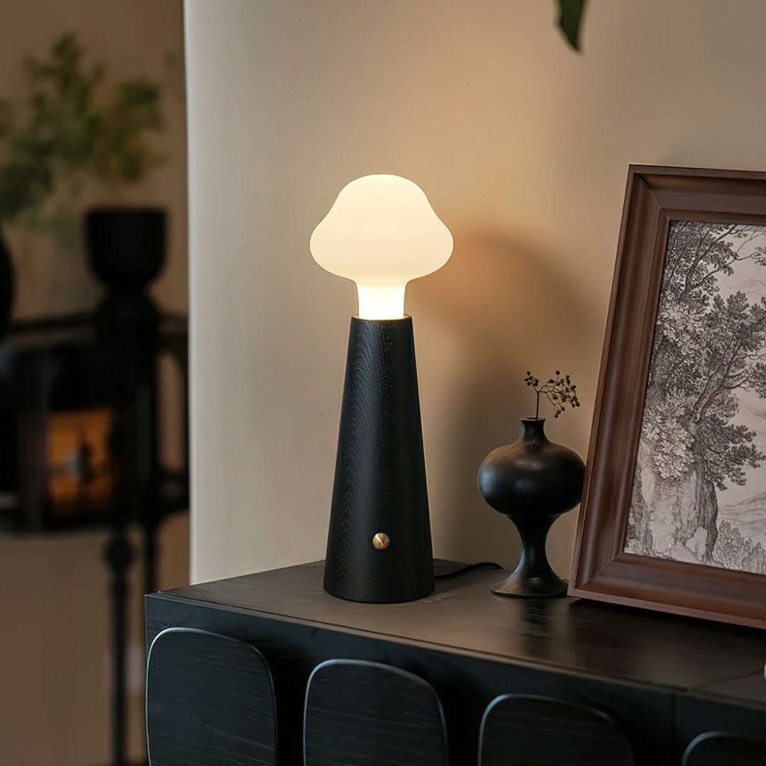 Lampe de Table Élégante en Bois avec Éclairage Doux – Idéale pour Chambre et Bureau, 14 cm x 42 cm 8