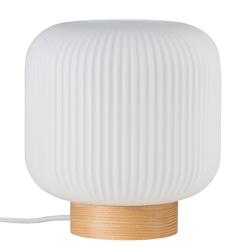 Lampe de Table Élégante en Verre Opale avec Design Unique – 20 cm 1