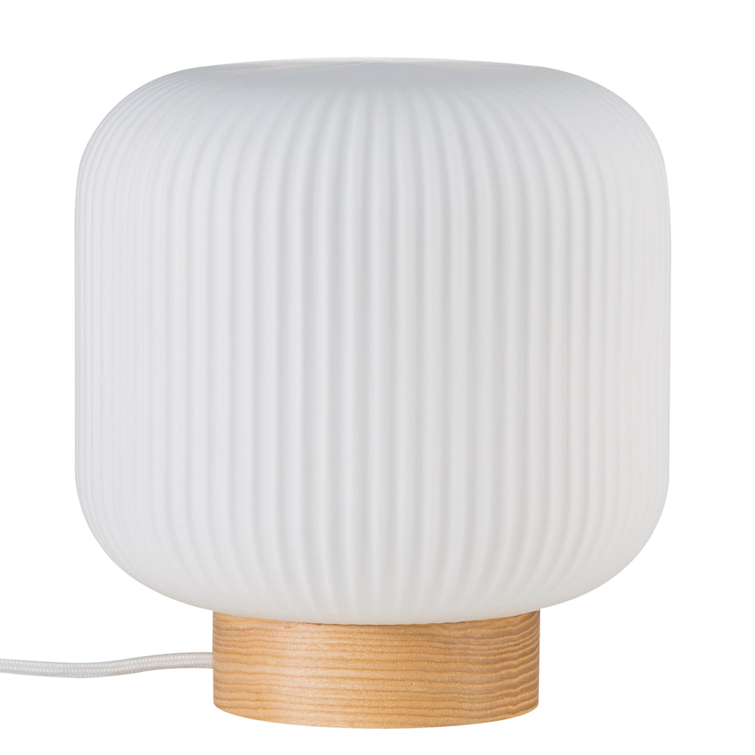 Lampe de Table Élégante en Verre Opale avec Design Unique – 20 cm 1