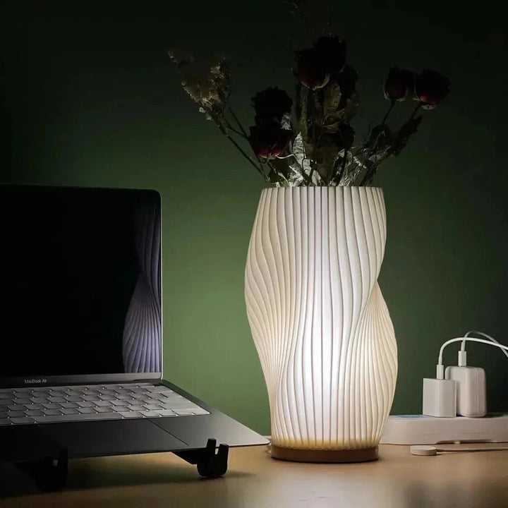 Lampe de Table LED Élégante avec Lumière Douce Réglable et Design Moderne - Métal et Plastique 7