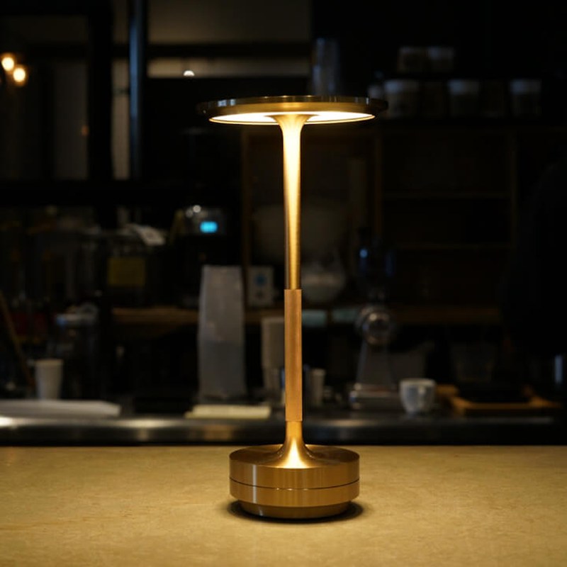 Lampe de Table Sans Fil Rechargeable en Aluminium et ABS – Éclairage Moderne et Élégant, Lumière Chaude 3000K 6