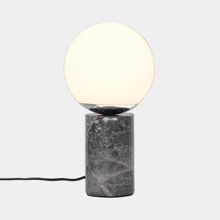 Lampe de Table en Marbre avec Abat-Jour en Verre – Design Art Déco Élégant 5