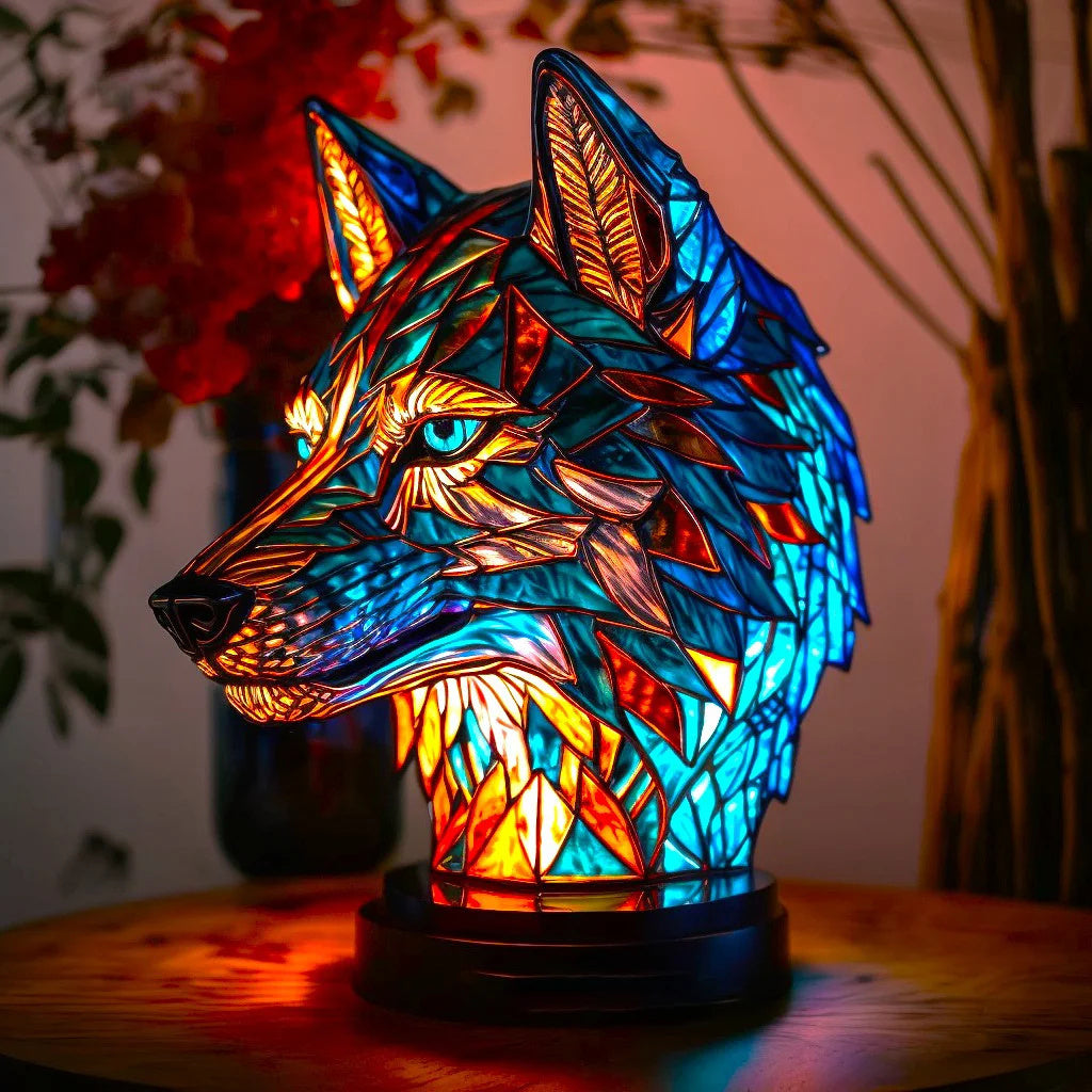 Lampe de nuit avec animaux colorés - Un élément élégant pour votre chambre 0