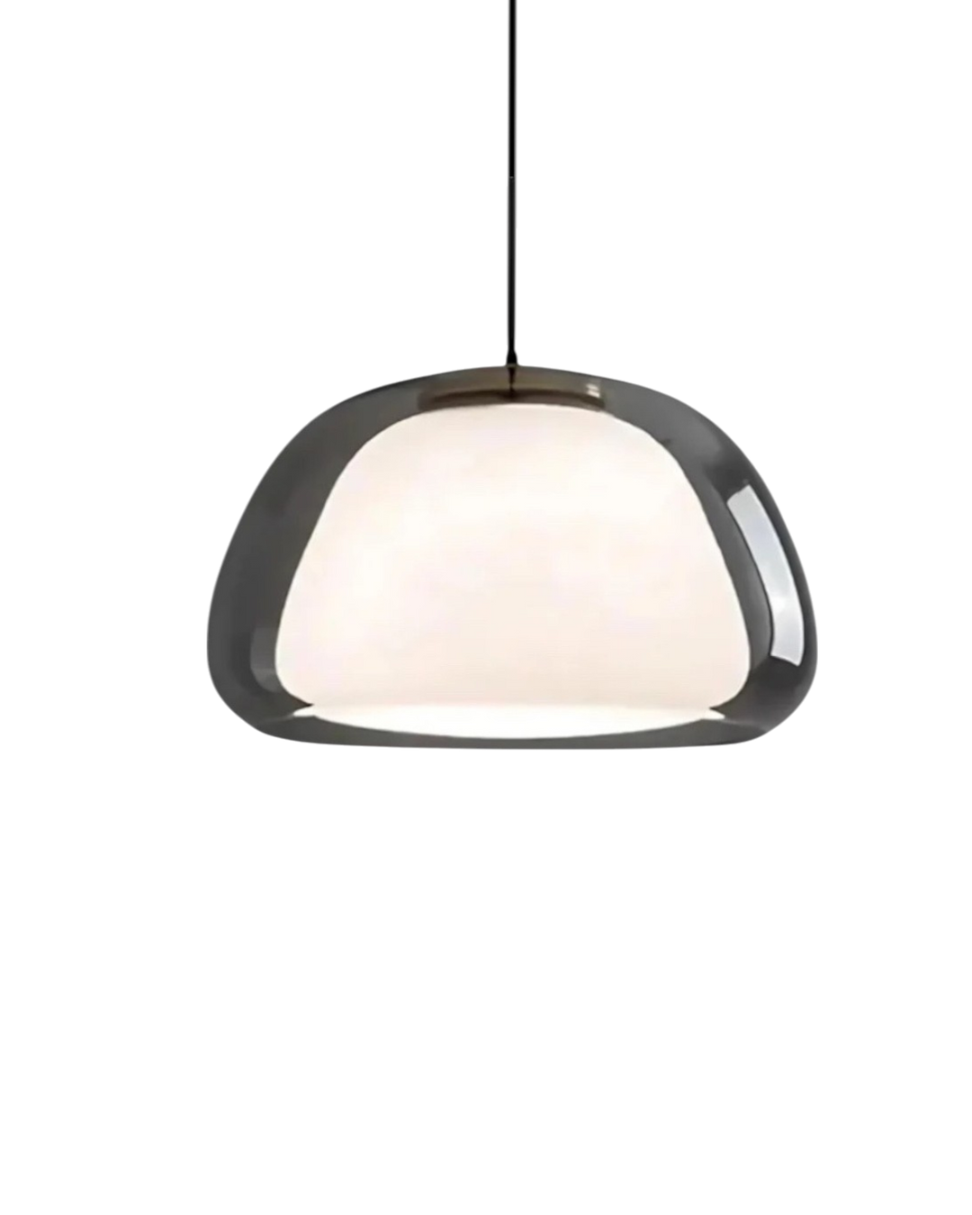Lampe en Verre Dôme avec Accent en Cristal – Éclairage Élégant pour Intérieurs Modernes 0