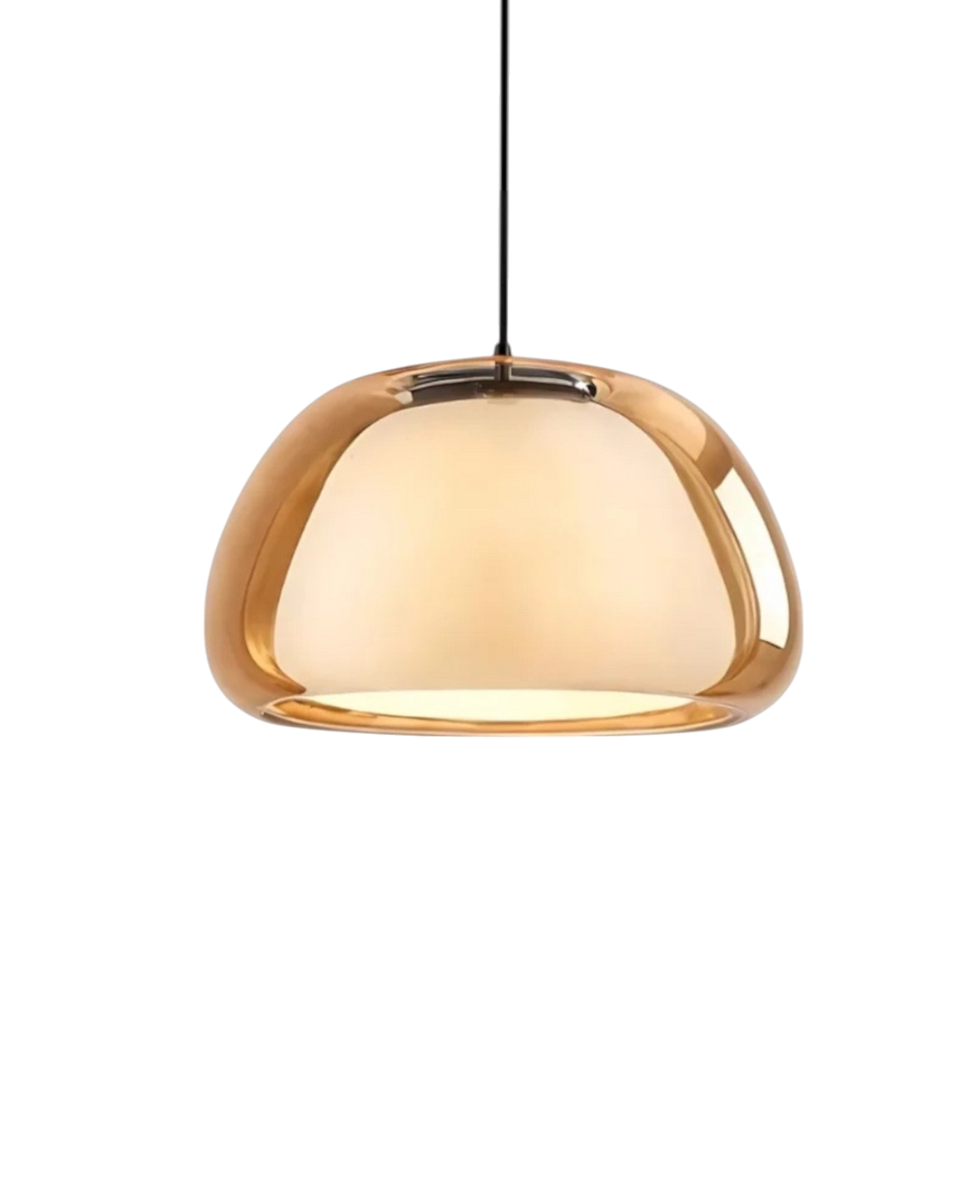Lampe en Verre Dôme avec Accent en Cristal – Éclairage Élégant pour Intérieurs Modernes 9