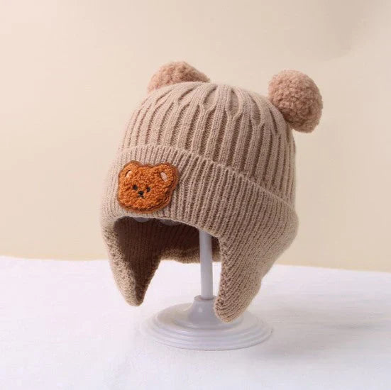 Lit Bébé Doux et Respirant avec Housse Amovible – Confort Optimal et Design Ours en Peluche, 60x40x15 cm 0