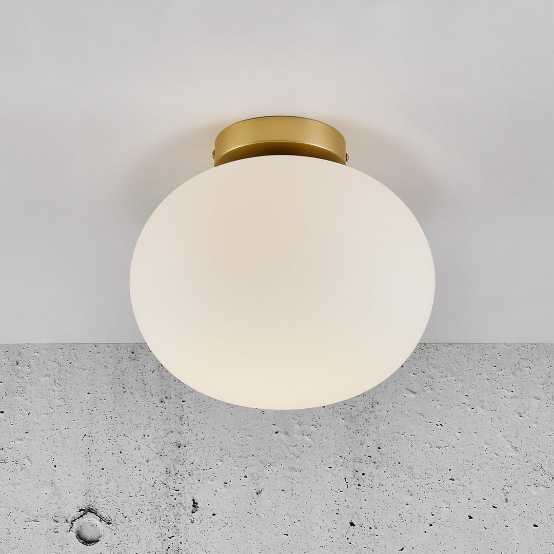 Luminaire Plafonnier Design en Verre Soufflé pour Éclairage de Cuisine Plafond, 27,5 cm 0