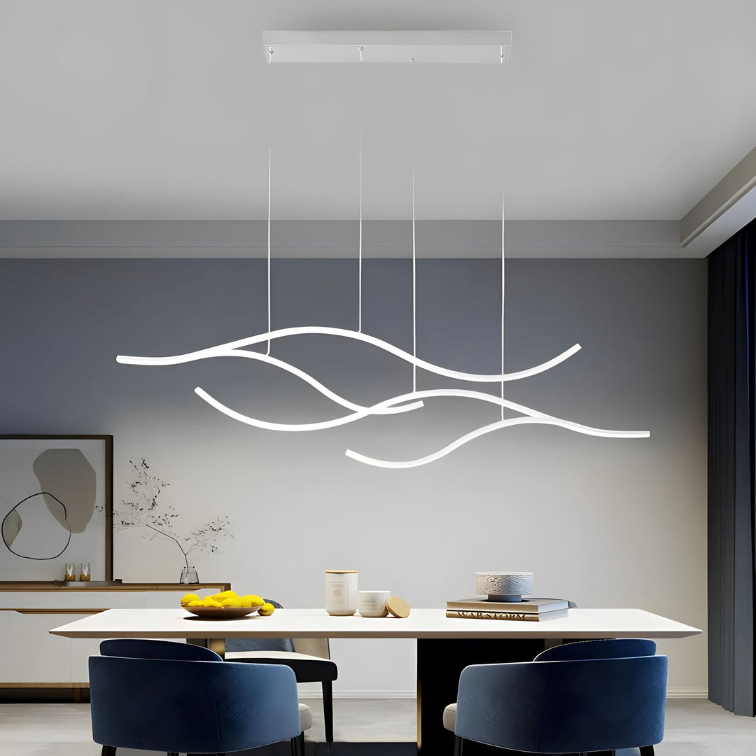 Lustre Artistique Postmoderne en Silicone Élégant pour Intérieur Moderne 3