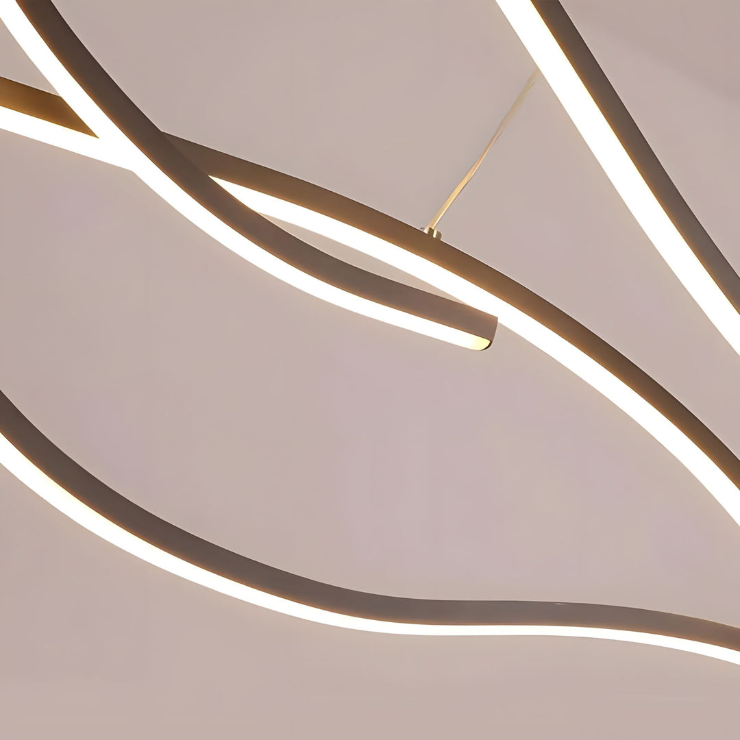 Lustre Artistique Postmoderne en Silicone Élégant pour Intérieur Moderne 4