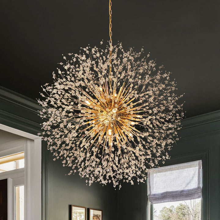 Lustre Moderne Sputnik avec 20 Points Lumineux – Design Étoilé Élégant pour Salon et Bureau 1
