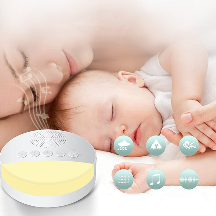 Machine Sonore Apaisante avec Bruit Blanc – Compacte et Portable pour un Sommeil Réparateur, Idéale pour Adultes et Bébés 0