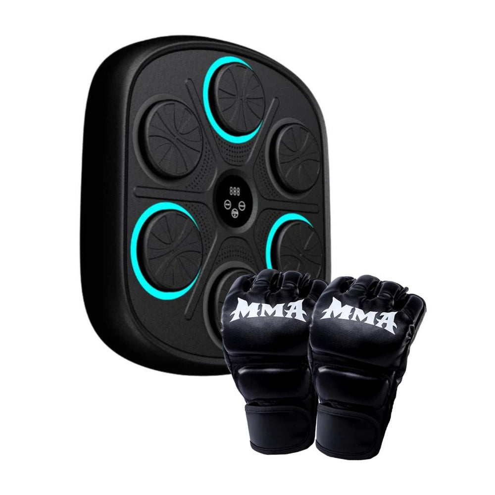 Machine de Boxe Musicale avec Bluetooth – Entraînement Dynamique à Domicile et Gants Inclus 0