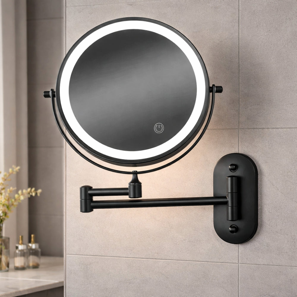 Makeup Mirror LED Wall Mounted Rechargeable Adjustable Lighting
