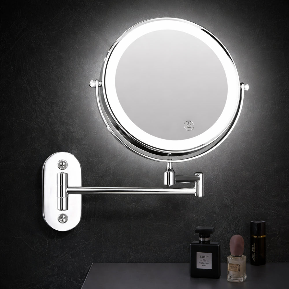 Makeup Mirror LED Wall Mounted Rechargeable Adjustable Lighting
