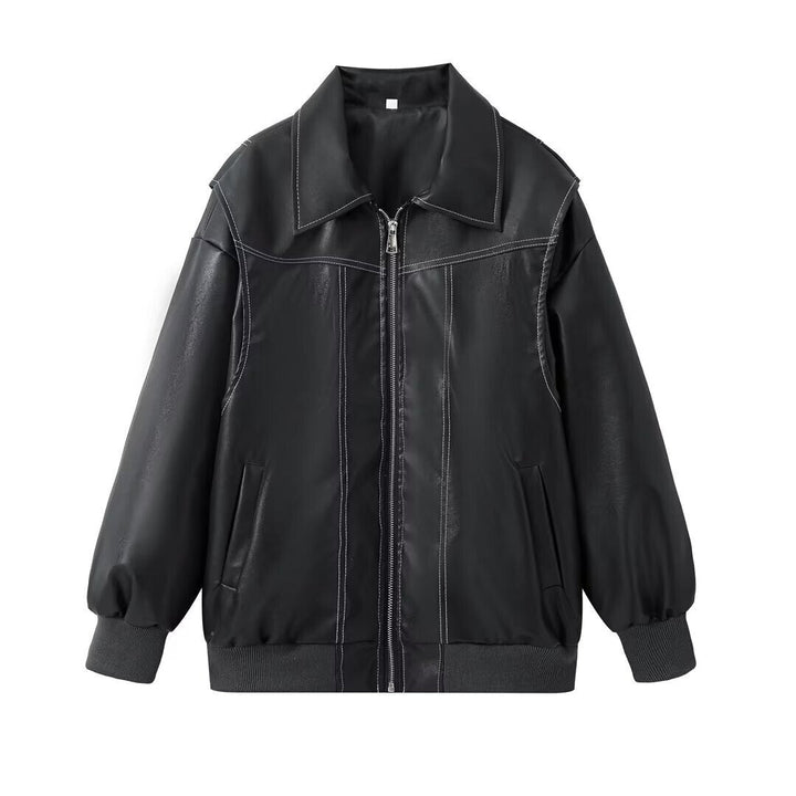 Manteau Hiver Femme Surdimensionné en PU Doux – Long, Confortable et Tendance 0